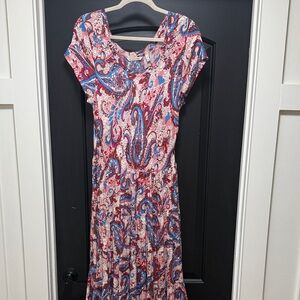 Soft Surroundings Women's Dress in Paisley Print, Size L